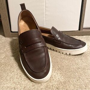 Vionic Uptown Penny Loafer Dark Brown Leather Size 8